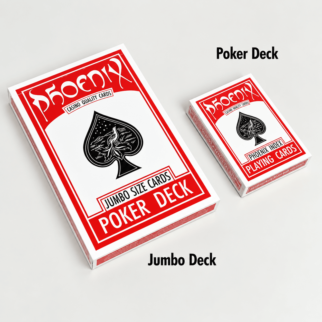Phoenix Deck Marked JUMBO Index (Red) by Card-Shark